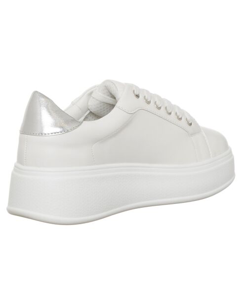 Wit/zilveren Pia sneakers
