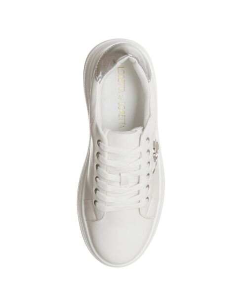 Wit/zilveren Pia sneakers