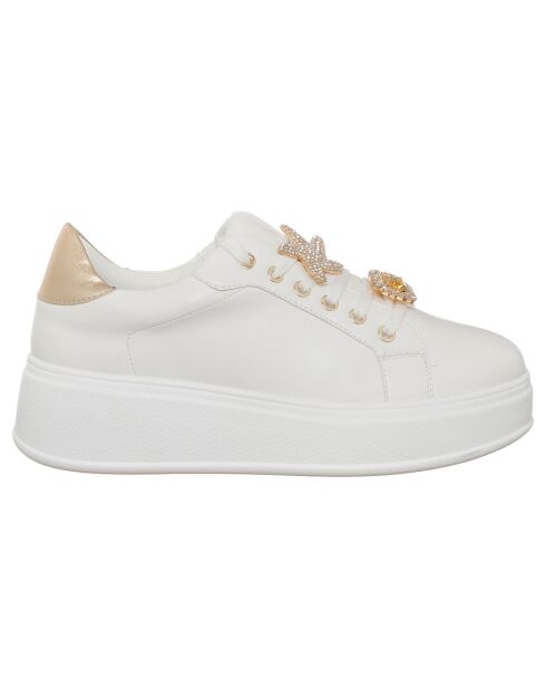 Wit/gouden Pia sneakers