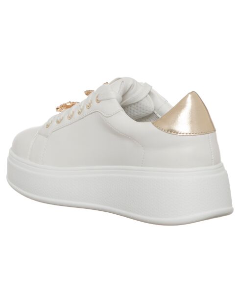 Wit/gouden Pia sneakers