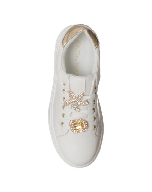 Wit/gouden Pia sneakers
