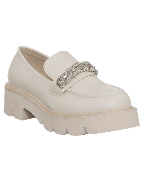 Mocassins Léa blancs