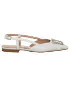 Slingbacks Rym blanches