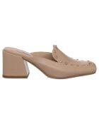 Mules Océane beiges - Talon 5 cm