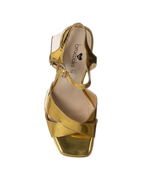 Sandales Marina dorées - Talon 13 cm