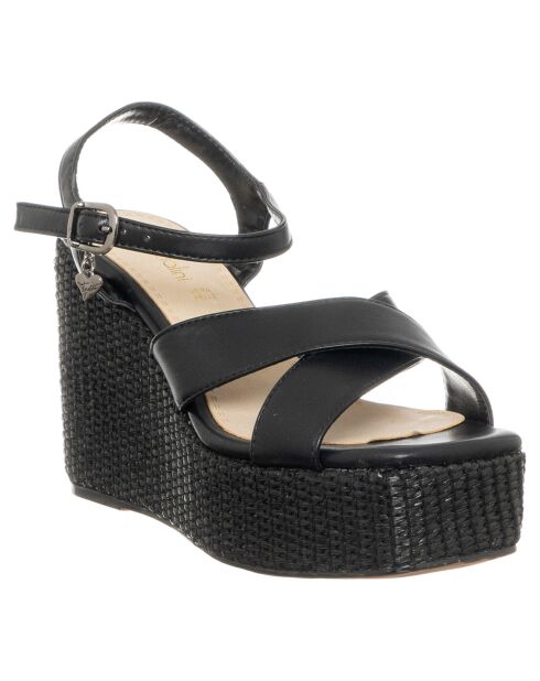 Sandales Jemma noirs - Talon 9 cm