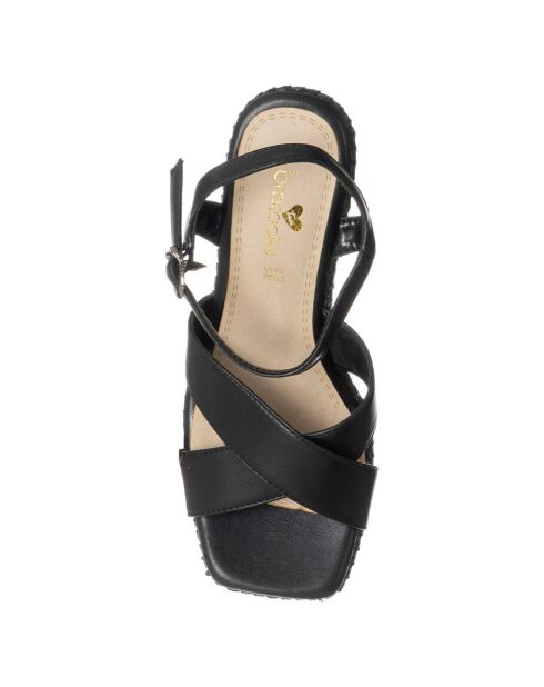 Sandales Jemma noirs - Talon 9 cm