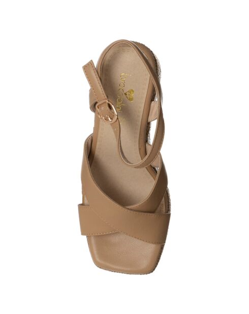 Sandales Zoa marron - Talon 9 cm