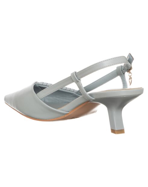 Slingbacks Paola bleu ciel - Talon 5.5 cm