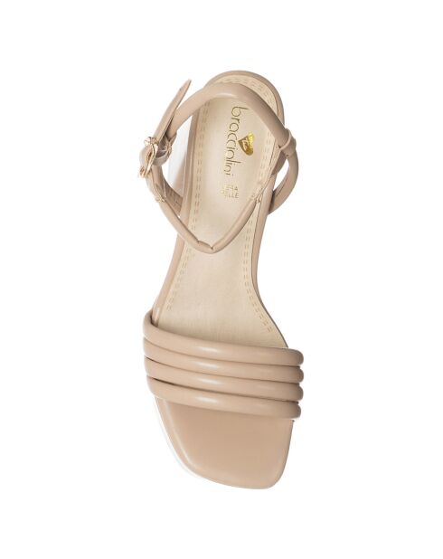 Beigefarbene Maddy-Sandalen - 11 cm Absatz