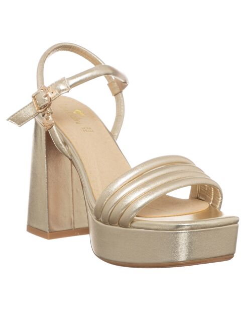 Sandales Maddy dorées - Talon 11 cm