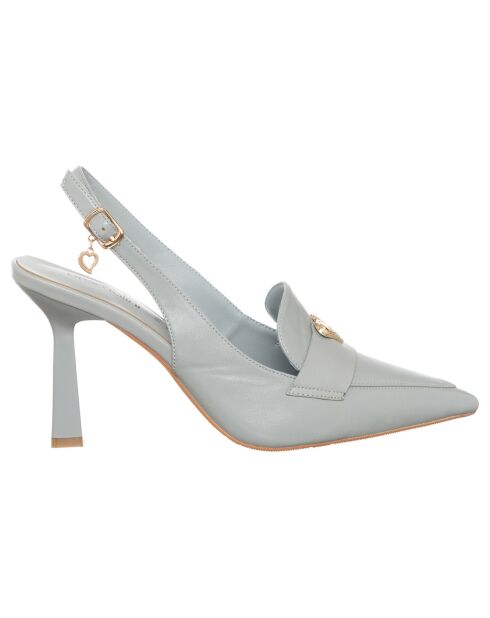Mathilde himmelblaue Slingbacks - 9 cm Absatz