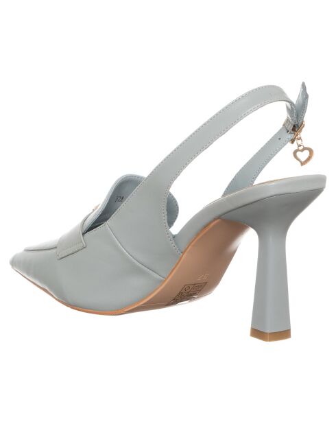 Mathilde himmelblaue Slingbacks - 9 cm Absatz