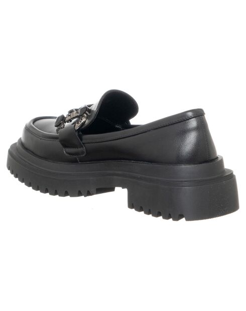 Mocassins Rosine noirs - Talon 5 cm