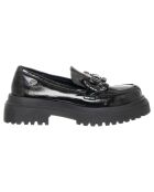 Mocassins Rosine noir vernis - Talon 5 cm