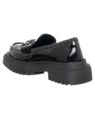 Mocassins Rosine noir vernis - Talon 5 cm