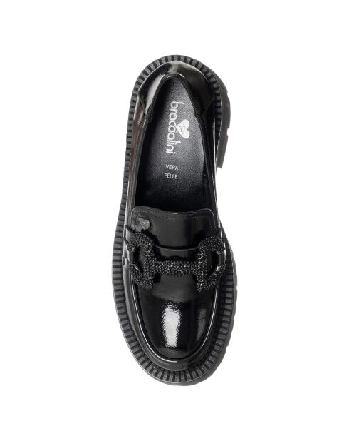 Mocassins Octavia noirs - Talon 6.5 cm