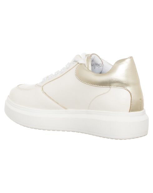 Sneakers Noémie blanc/doré