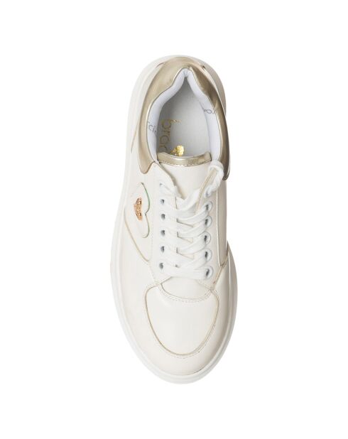 Sneakers Noémie blanc/doré
