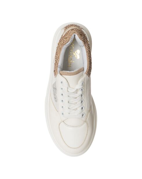 Sneakers Noémie blanc/beige