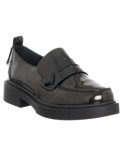 Mocassins Eglantine noir vernis