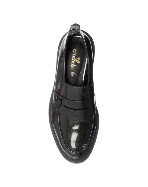 Mocassins Eglantine noir vernis