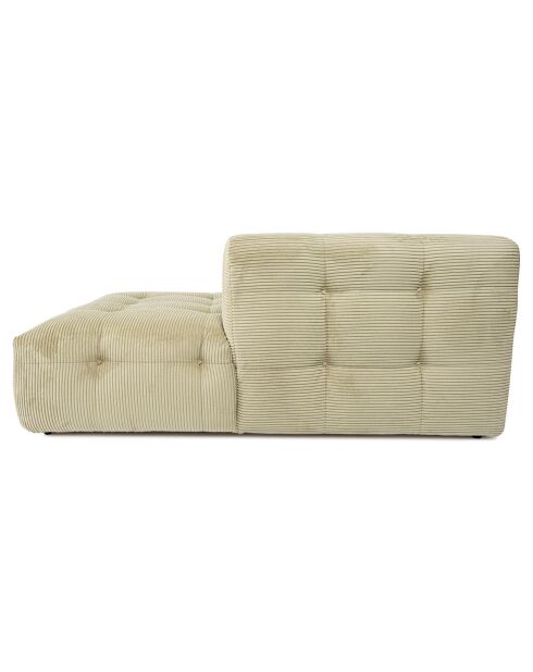Canapé d'angle droit Cady vert - 300x100x72 cm