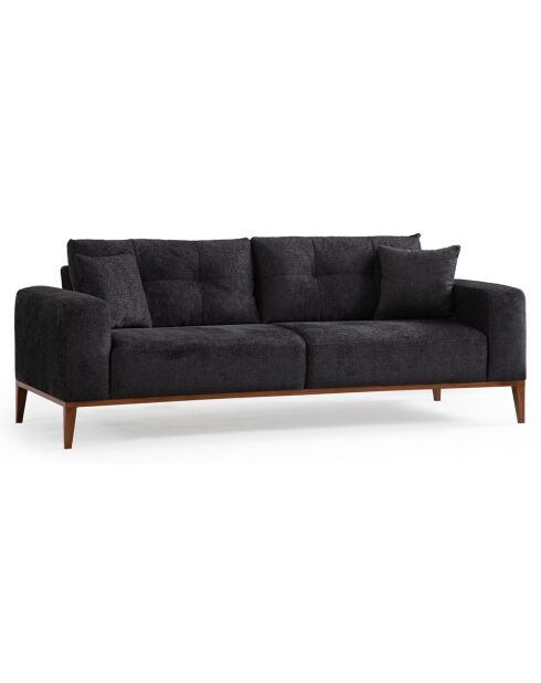 Canapé semi-convertible Sinor 3 places anthracite - 225x92x75 cm