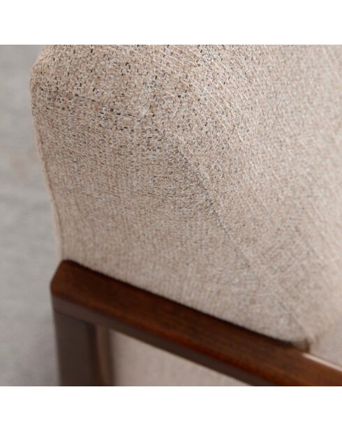 Fauteuil Athena beige - 72x60x81 cm