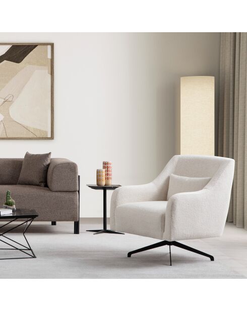 Fauteuil Gio blanc - 80x95x88 cm