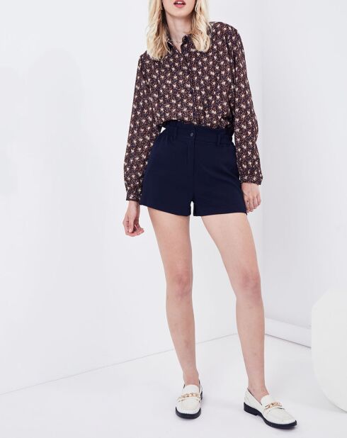 Chemise Rhubarbe imprimée coffee