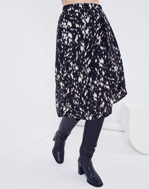 Schwarzer gefleckter Amaryllisrock