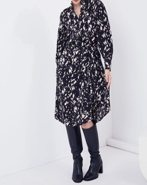 Schwarzer gefleckter Amaryllisrock