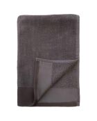 Serviette de bain en éponge velours Shady grise - 90x160 cm