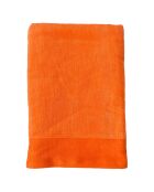 Serviette de bain en éponge velours Shady nectarine - 90x160 cm