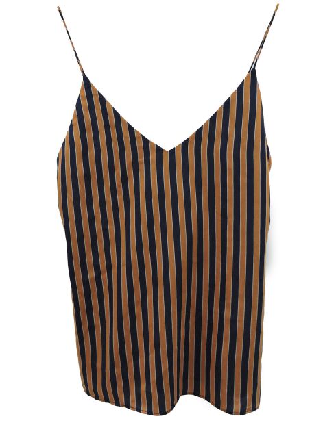 Caraco Léa rayé marron