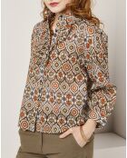 Chemise Lisa imprimée marron/multicolore