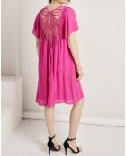 Robe Astana ajourée fushia