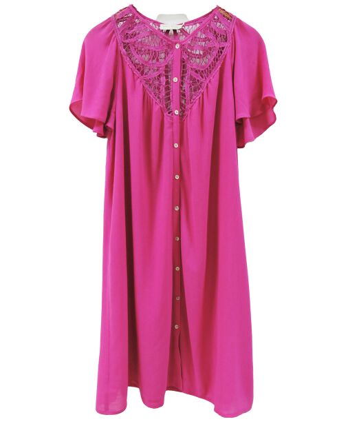 Robe Astana ajourée fushia