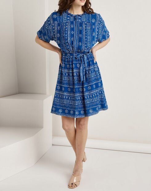 Robe Romy imprimée bleue