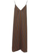 Robe Chloé rayée marron