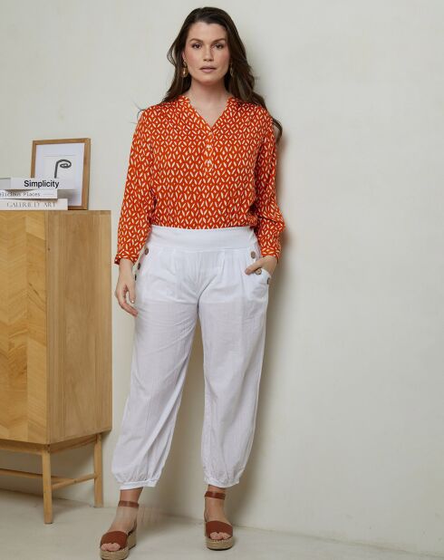 Pantalon Marjolene blanc