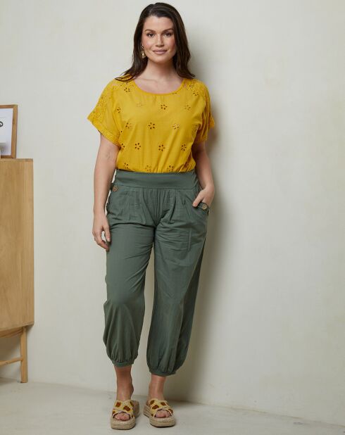Pantalon Marjolene kaki