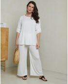 Ensemble Top & Pantalon Celima blanc