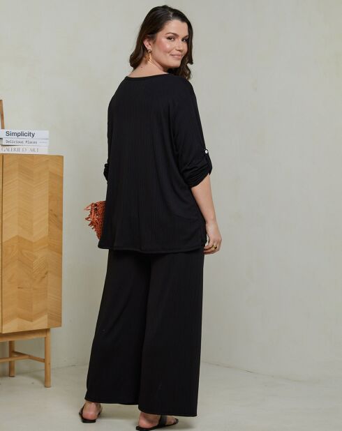Ensemble Top & Pantalon Celima noir