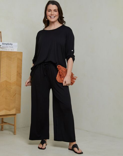 Ensemble Top & Pantalon Celima noir