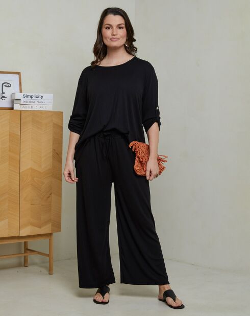 Ensemble Top & Pantalon Celima noir