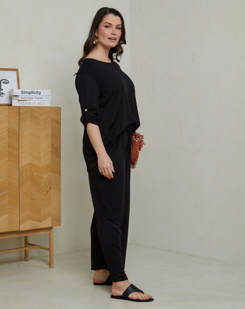 Ensemble Top & Pantalon Celima noir