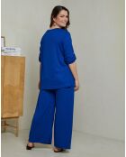 Ensemble Top & Pantalon Celima royal