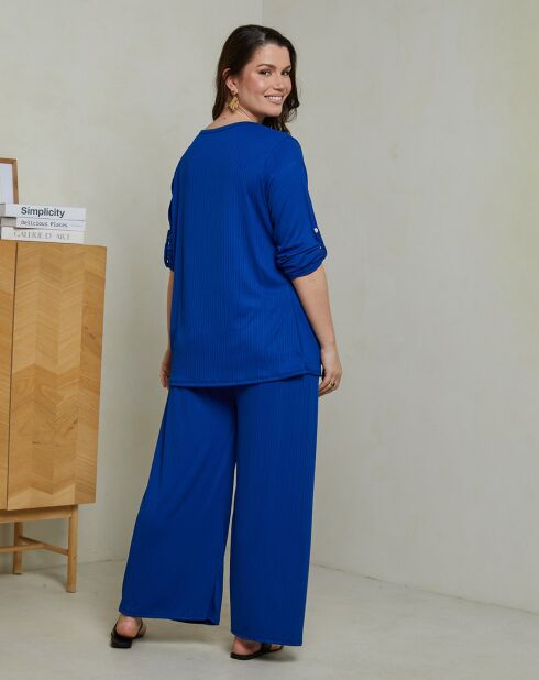 Ensemble Top & Pantalon Celima royal